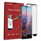 iCarez [Full Coverage Black Glass ] Screen Protector for Huawei P20 Pro (Case Fr