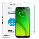 OMOTON Screen Protector for Moto G7 Power  Bubble Free Scratch Resist Tempered