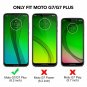 Moto G7 Screen Protector, OMOTON 3D Curved Full Coverage Tempered Glass for Moto