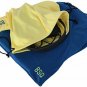 Microfiber Pouch 11 x 14 Inch (2 Pack) Soft Cloth Storage Bag(s) for Eyeglasse
