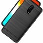Oneplus 6T Case, Hanhua TC Slim Fit Shockproof TPU Carbon Fiber Pattern with Tem