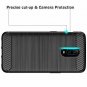 Oneplus 6T Case, Hanhua TC Slim Fit Shockproof TPU Carbon Fiber Pattern with Tem