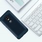 Moto G7 Case HD Screen Protector, Shockproof Carbon Fiber Brushed Texture [Full