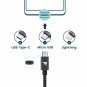 RAMPOW USB Cable [6.5ft] TangleFree Braided MicroUSB Cable/Samsung USB Cable