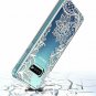 Galaxy S10E Case Huness TPU Grip Bumper and Clear Flower Transparent Hard PC Bac