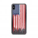 USA Flag Unique iPhone XS MAX Case Patriot Design Shockproof Clear