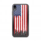 USA Flag Unique iPhone XR Case Patriot Design Shockproof Clear