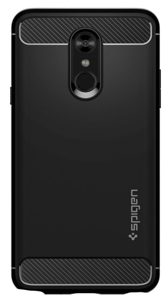 Spigen Rugged Armor Designed for LG Stylo 4 Phone Case/LG Stylo 4 Case/Q - Black