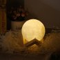 3D Creative Moon Shape LED Lamp - Touch Sensor & USB Chargeable Battery