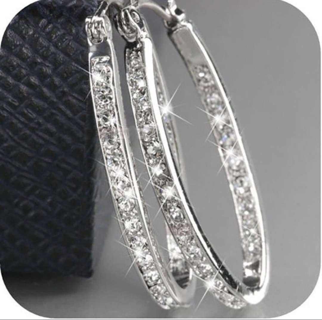 Elegant Fashion 925er Sterling Silver / Yellow/Gold Hoop Earrings