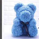 Blue Rose Bear (Medium)