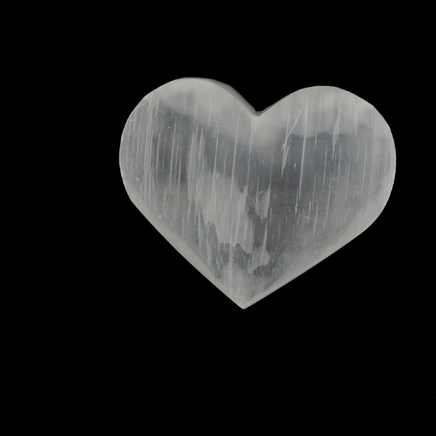 Selenite Heart Polished