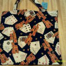 Tote Bag  Handmade  Poker Lined 11 x 10