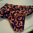 Handmade Dog Coat Size XS  Orange Flame