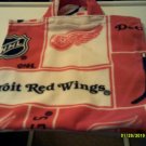 Tote Bag  Handmade  Detroit Red Wings  13 x 13
