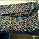 Tote Bag  Handmade  Black & White  patterned Unlined  Adjustable