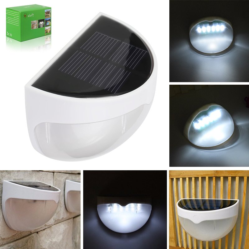 White Light Waterproof Wall Mounted Solar Lamp