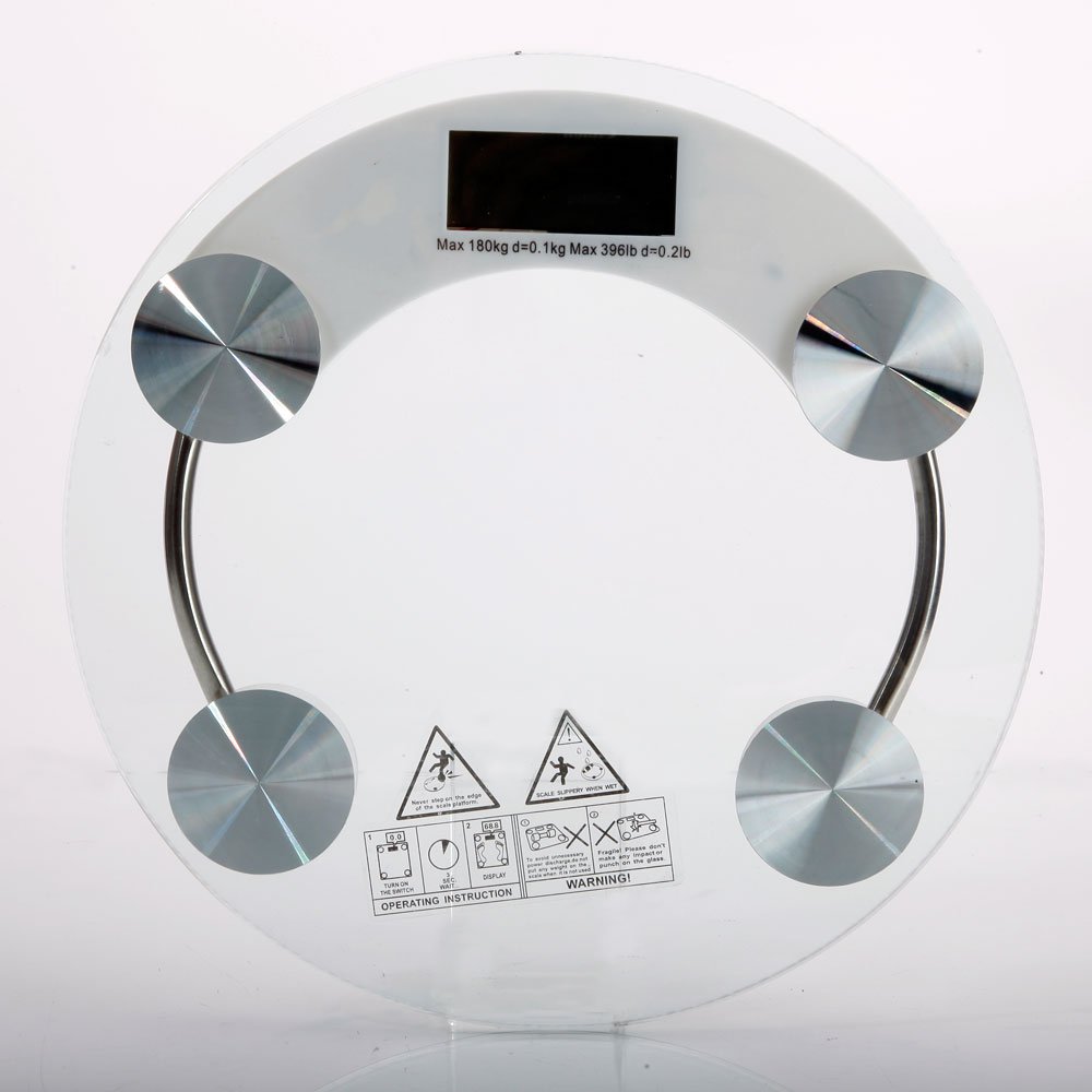 03A-180KG /100G High Strength Toughened Glass 4-Digits LCD Display Electronic Weighting Scale Transp