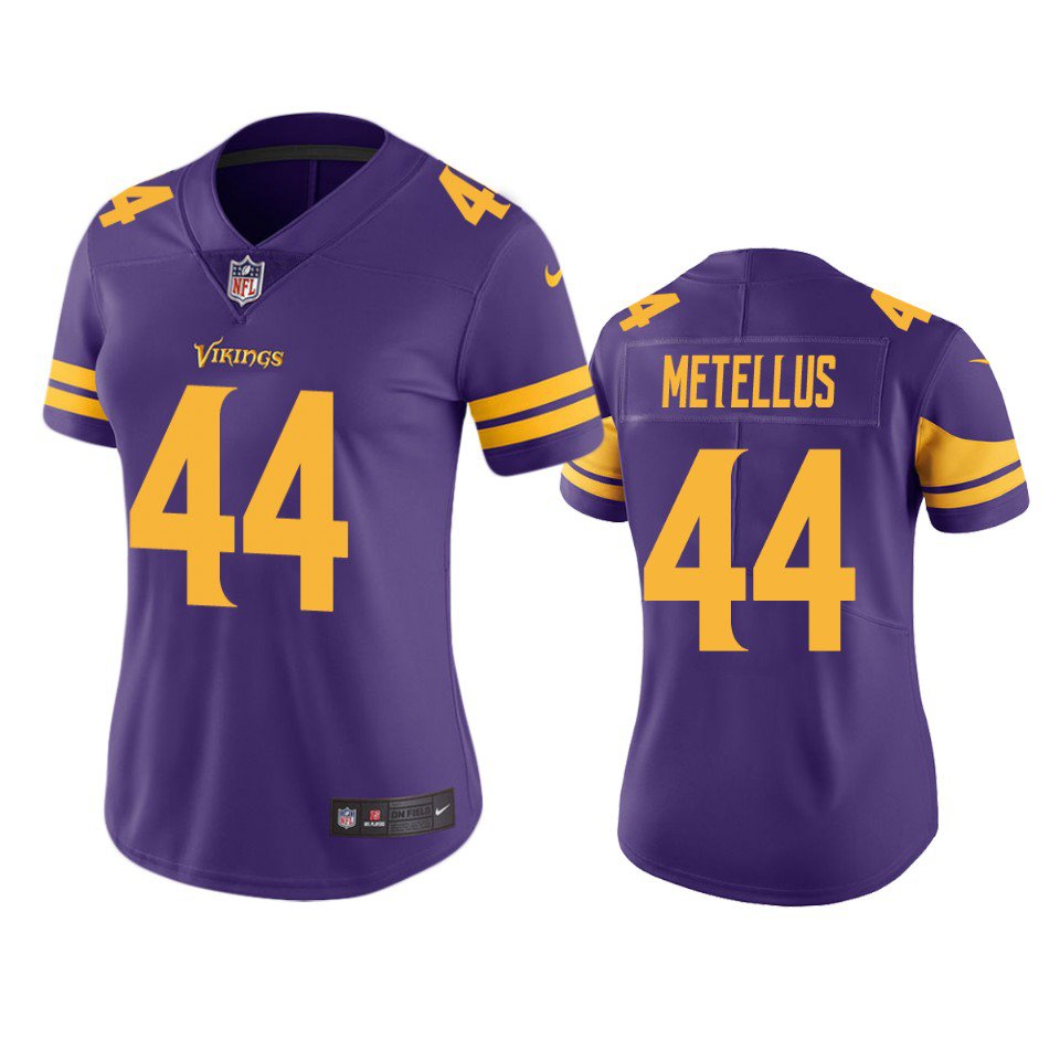 Women's Vikings Josh Metellus Color Rush Limited Purple Jersey