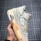 NIKE Air Jordan 4 Retro X Off White White Cream Sail