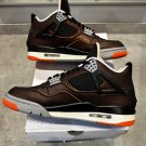 NIKE Air Jordan 4 SailBlack-Starfish-Light Smoke Grey