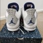 Nike Air Jordan 4 White Midnight Navy Light Smoke Grey Fire Red