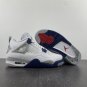 Nike Air Jordan 4 White Midnight Navy Light Smoke Grey Fire Red