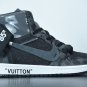 Off-White X Nike Air Jordan 1 Custom Black