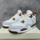 Sb X Nike Air Jordan 4 White Brown Sneaker