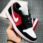 NIKE Air Jordan 1 Low Black Toe Gym Red