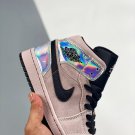 NIKE Air Jordan 1 Mid Dirty Power Iridescent Pink