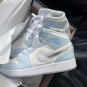 Nike Air Jordan 1 Mid 'Frozen Glitter Swoosh'