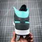 NIKE Air Jordan 1 Mid Grey Aqua Blue