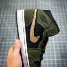 NIKE Air Jordan 1 Mid Military Olive Black