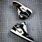 NIKE Air Jordan 1 Mid Satin Grey Toe Black