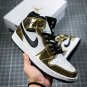 NIKE Air Jordan 1 Mid SE Metallic Gold White