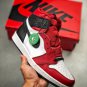 NIKE Air Jordan 1 Retro High Satin Snake Gym Red