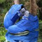 Nike Air Jordan 5 Retro &acirc;��Blue Suede&acirc;��