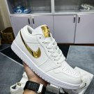 Air Jordan 1 Low 'White Metallic Gold'