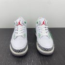 Air Jordan 3 White Varsity Red Lucky Green Cement Grey