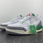 Air Jordan 3 White Varsity Red Lucky Green Cement Grey