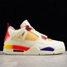 J BALVIN AIR JORDAN 4 RETRO GREYORANGEYELLOWWHITE