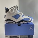 Air Jordan 6 UNC University Blue White College Navy Black