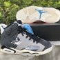 Air Jordan 6 Tech Chrome Black Light Smoke Grey Sail Chrome