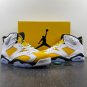 Air Jordan 6 White Yellow Ochre Black