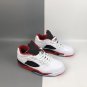 Air Jordan 5 Retro Low White Fire Red Black