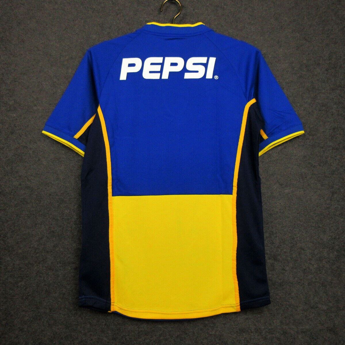New Boca Juniors 2002 Retro Jersey Home Soccer Retro