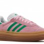 New Wmns Gazelle Bold True Pink Green