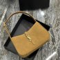 New Saint Laurent Luxury Bag Le 5A7 Hobo Bag Dark Yellow0219603