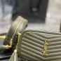 New Saint Laurent Luxury Bag Lou Camera Bag Dark Green0220103